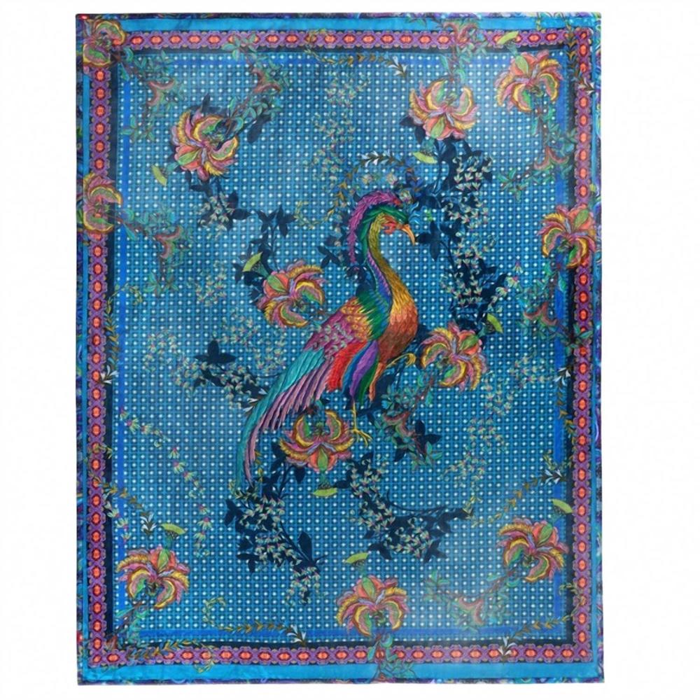 NEW JOHNNY WAS reversible travel blanket in thalassa